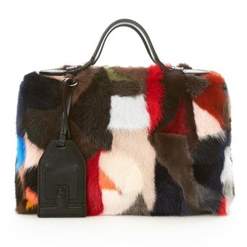 Handbag, Bag, Fur, Fashion accessory, Brown, Shoulder bag, Hand luggage, Design, Luggage and bags, Beige, 