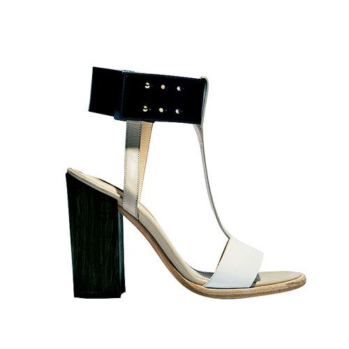 Product, High heels, Black, Beige, Musical instrument accessory, Tan, Foot, Leather, Strap, Sandal, 