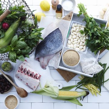 Food, Vegetable, Leaf vegetable, Ingredient, Fish, Dish, Vegetarian food, Cuisine, Herb, Cruciferous vegetables, 