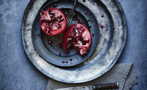 Food, Dish, Pomegranate, Cuisine, Ingredient, Still life photography, Superfood, Produce, Recipe, Fruit, 