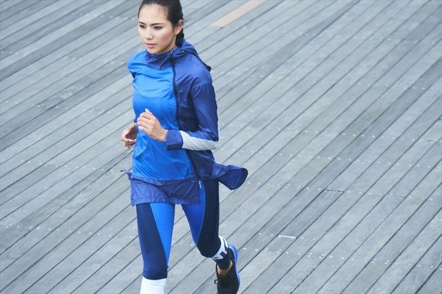 Blue, Running, Jogging, Cobalt blue, Electric blue, Recreation, Outerwear, Sportswear, Exercise, Shoe, 
