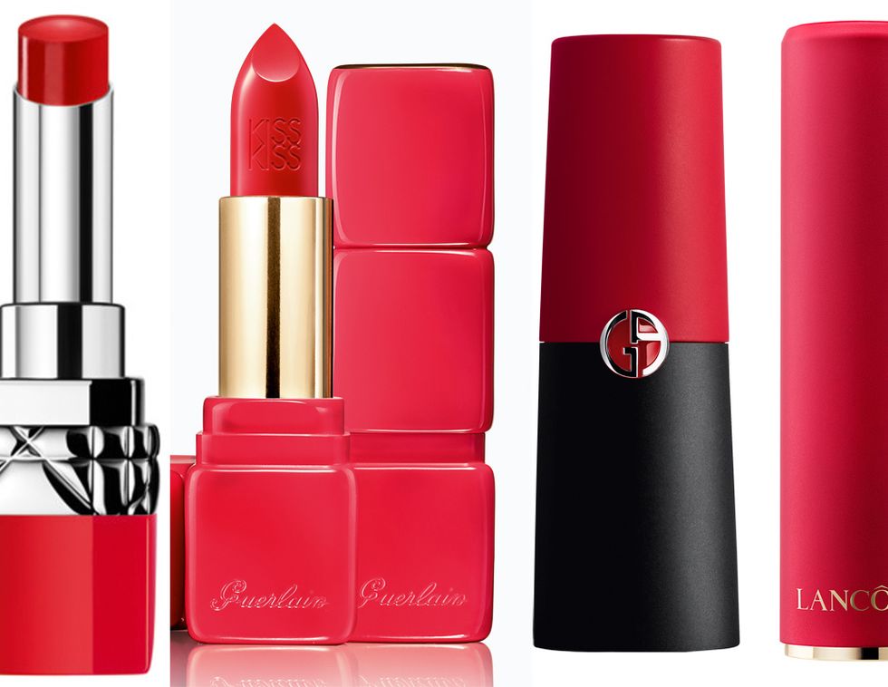 Red, Lipstick, Cosmetics, Product, Pink, Beauty, Lip care, Lip gloss, Lip, Material property, 