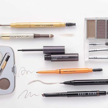 Eyebrow, Eye, Product, Brown, Organ, Eye liner, Cosmetics, Pen, Office supplies, Eye shadow, 