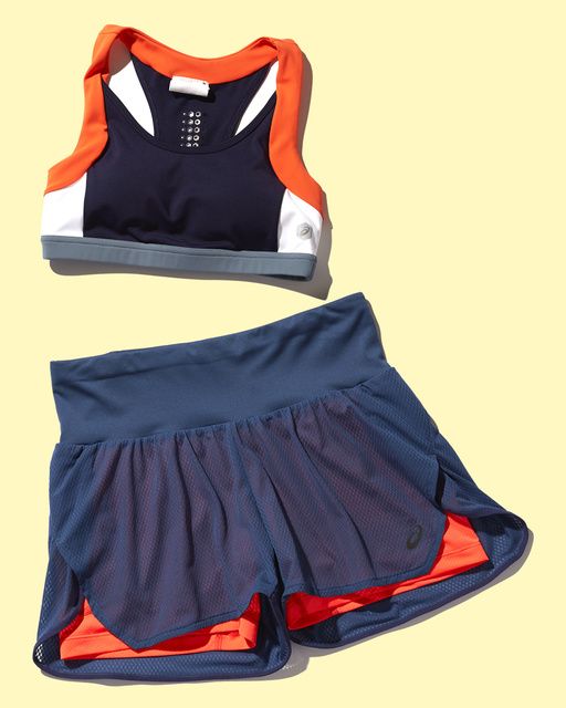 Cheerleading uniform, Clothing, Sportswear, Sports uniform, Product, Orange, Uniform, Footwear, Jersey, Dress, 