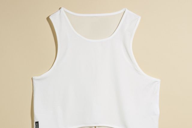White, Clothing, Product, Sleeveless shirt, Undergarment, Undergarment, Outerwear, camisoles, Beige, Undershirt, 