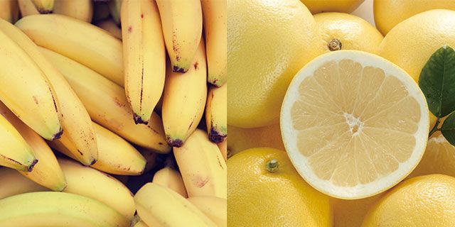 Natural foods, Yellow, Food, Local food, Banana family, Fruit, Lemon, Banana, Citrus, Plant, 
