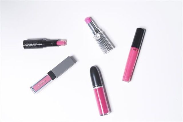Pink, Cosmetics, Beauty, Eyebrow, Lip gloss, Lipstick, Eye liner, Material property, Mascara, Gloss, 