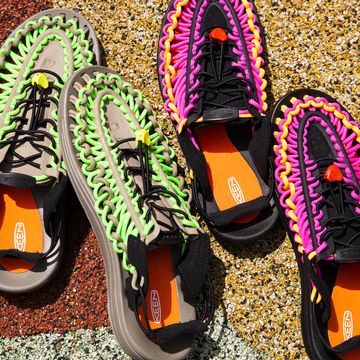 Footwear, Shoe, Yellow, Orange, Purple, Sneakers, Athletic shoe, Sandal, 