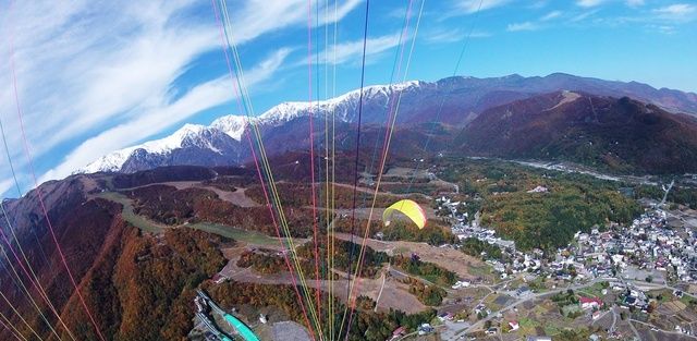 Mountain, Mountainous landforms, Paragliding, Ridge, Mountain range, Air sports, Sky, Highland, Wilderness, Photography, 