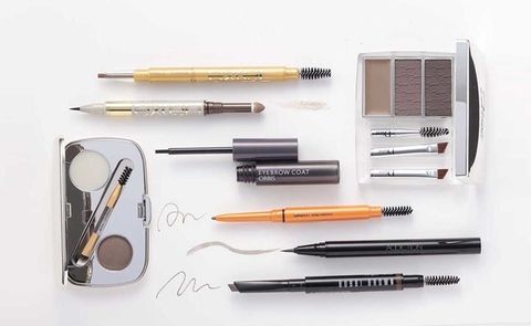 Eyebrow, Eye, Product, Organ, Cosmetics, Makeup brushes, Brush, Eye shadow, Eye liner, Tool, 