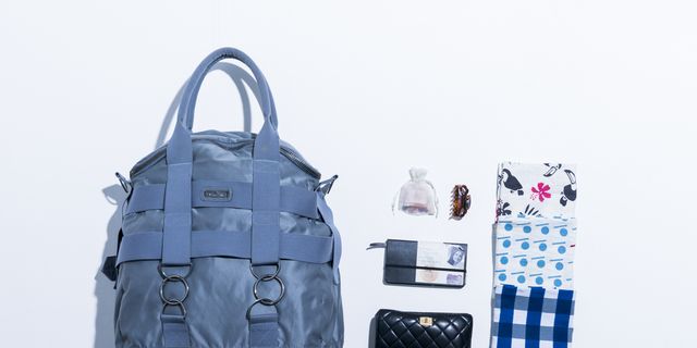 Bag, Handbag, Blue, Fashion accessory, Luggage and bags, Diaper bag, Material property, Shoulder bag, Hand luggage, Tote bag, 