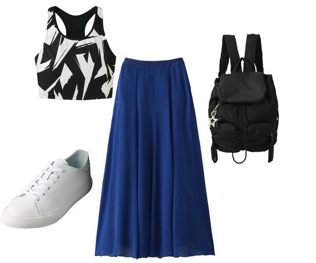 Clothing, White, Blue, Cobalt blue, Footwear, Fashion, Dress, Electric blue, Shoe, Sportswear, 