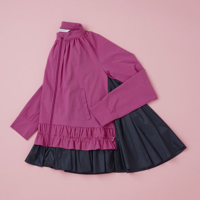 Clothing, Pink, Magenta, Outerwear, Sleeve, Ruffle, Textile, Blouse, 