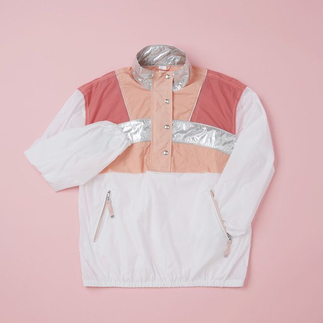 White, Clothing, Pink, Sleeve, Product, Outerwear, Collar, Peach, Jacket, Fashion, 