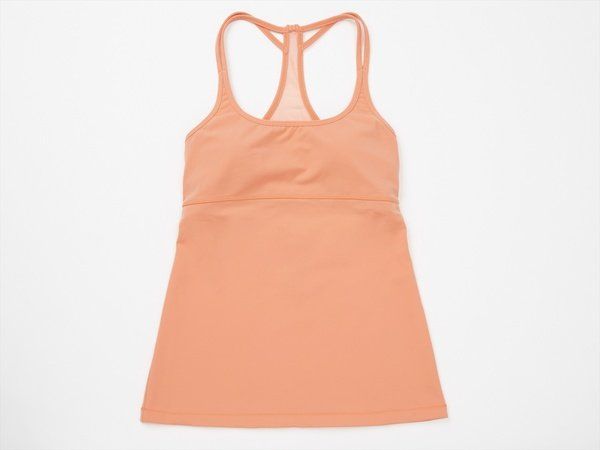 Clothing, Orange, Peach, Dress, Active tank, camisoles, Pink, Yellow, Sleeveless shirt, Neck, 