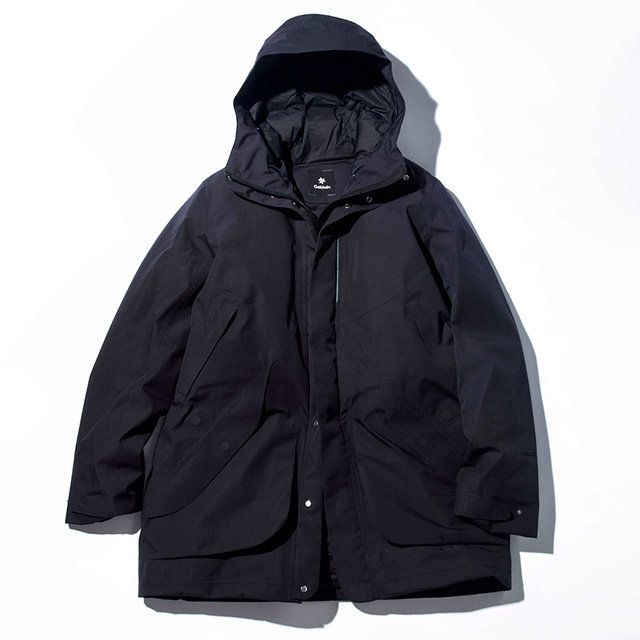 Clothing, Outerwear, Jacket, Black, Hood, Sleeve, Raincoat, Coat, Rain suit, Parka, 