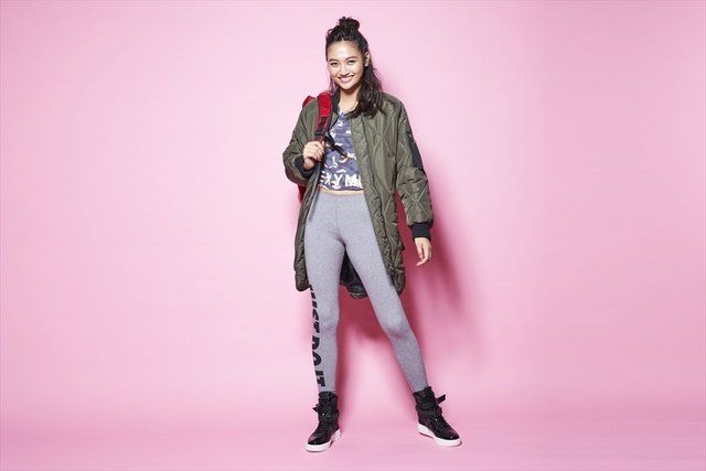 Fashion model, Clothing, Pink, Fashion, Fashion design, Outerwear, Shoulder, Photo shoot, Footwear, Jacket, 