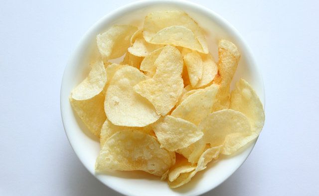 Junk food, Food, Dish, Potato chip, Cuisine, Snack, Ingredient, Yellow, Side dish, Produce, 