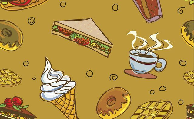 Food group, Illustration, Junk food, Fast food, Dairy, Art, Food, Drink, Clip art, 
