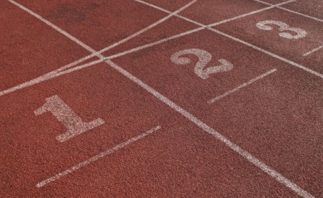 Race track, Sport venue, Line, Track and field athletics, Lane, Asphalt, Recreation, Athletics, Pattern, Stadium, 