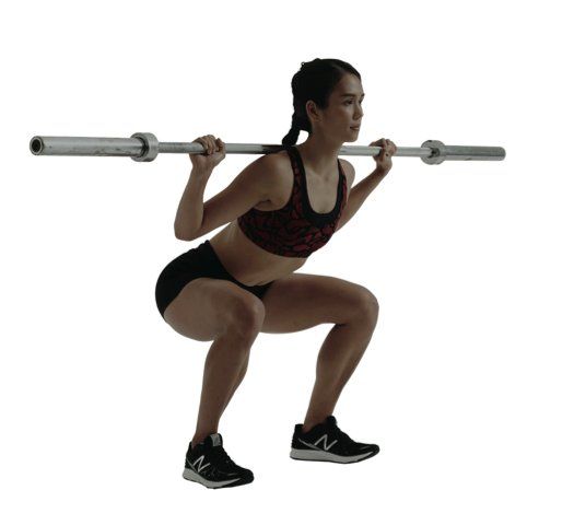 Exercise equipment, Barbell, Strength training, Shoulder, Free weight bar, Arm, Overhead press, Standing, Squat, Joint, 