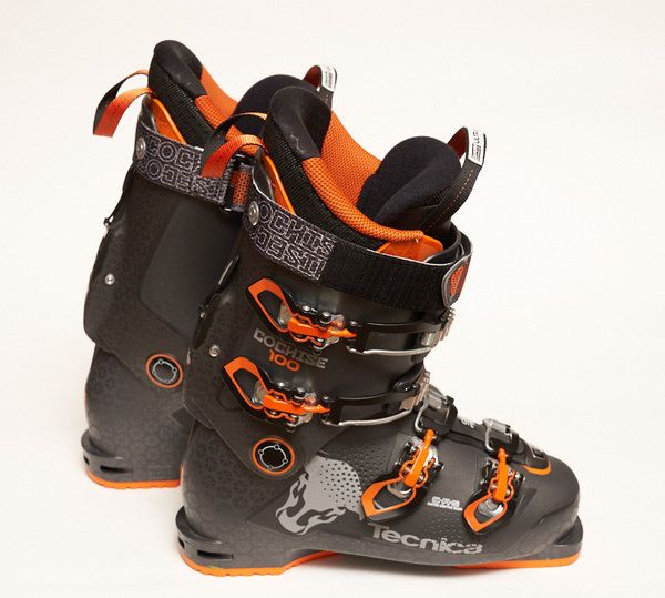 Footwear, Orange, Shoe, Boot, Hiking boot, Ski boot, Outdoor shoe, Athletic shoe, Downhill ski boot, 