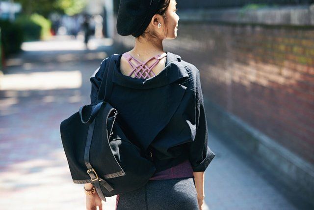 Shoulder, Street fashion, Clothing, Joint, Bag, Waist, Fashion, Neck, Outerwear, Backpack, 
