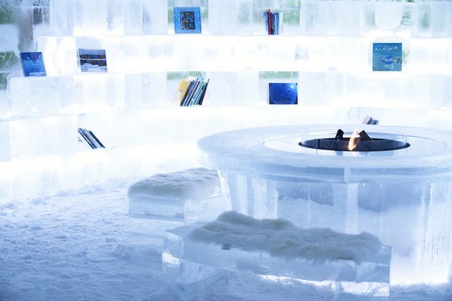 Water, Sky, Ice, Architecture, Freezing, Ice hotel, Winter, Building, 