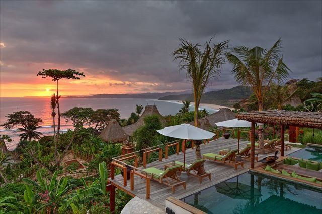Resort, Sky, Property, Vacation, Tropics, Real estate, Ocean, Swimming pool, Eco hotel, Tree, 