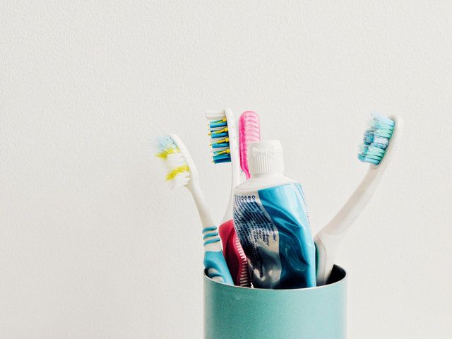 Brush, Toothbrush, Blue, Turquoise, Tooth brushing, Toothpaste, Tooth, Personal care, Still life photography, 