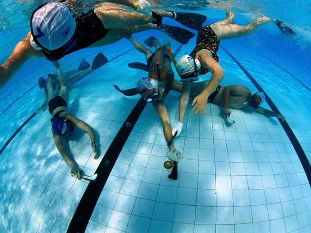 Underwater diving, Scuba diving, Sports, Recreation, Swimming pool, Underwater sports, Freediving, Water sport, Diving equipment, Fun, 