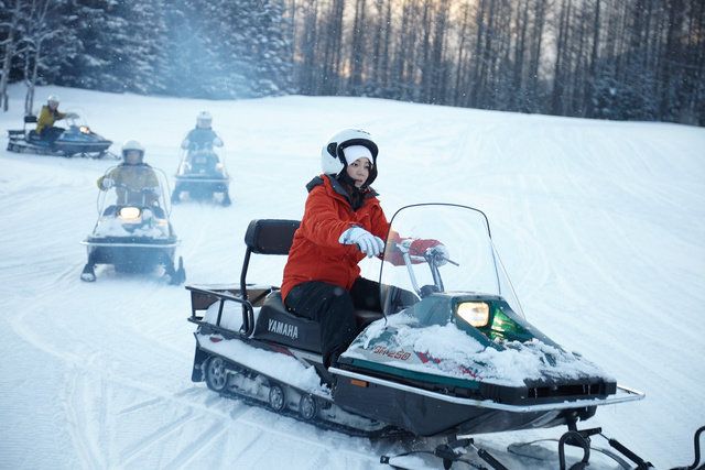 Snowmobile, Snow, Vehicle, Winter sport, Winter, Recreation, Sled, Racing, Fun, Bobsleigh, 