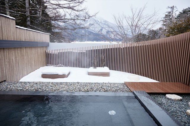 Architecture, Property, House, Backyard, Home, Courtyard, Tree, Design, Material property, Water feature, 