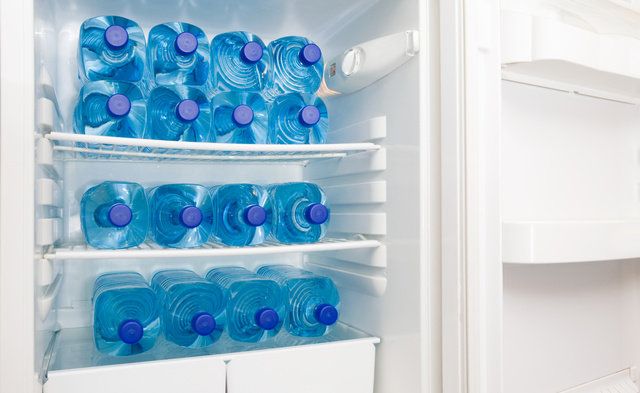 Blue, Shelf, Aqua, Turquoise, Plastic, Room, Plastic bottle, Furniture, Major appliance, Refrigerator, 