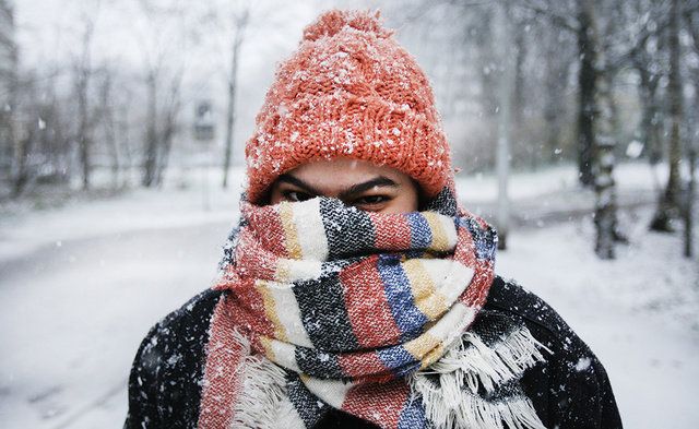 Winter, Knit cap, Scarf, Snow, Freezing, Wool, Beauty, Beanie, Headgear, Woolen, 