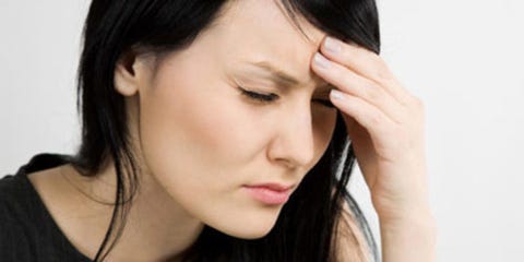 Stress Package stressed woman with a headache