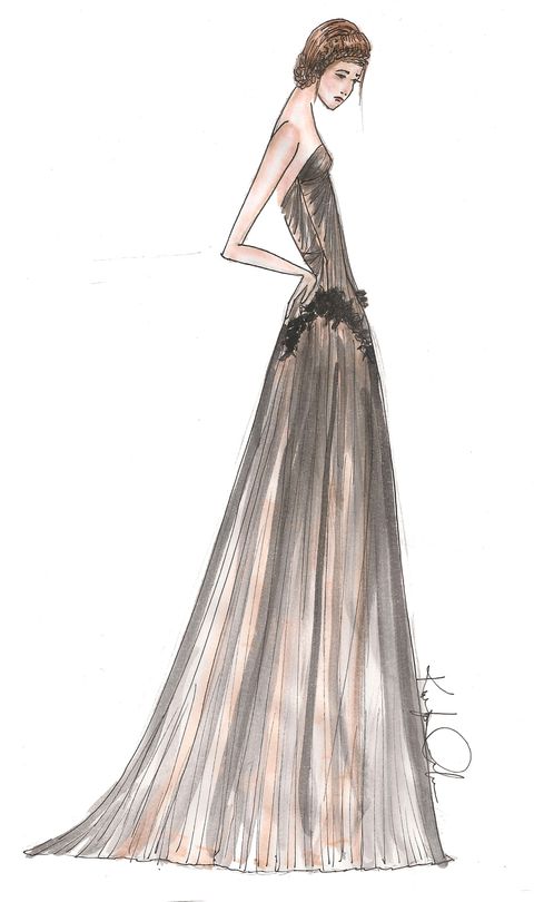 Project Runway All Stars Sketches - Sketches of Golden Globes Dresses