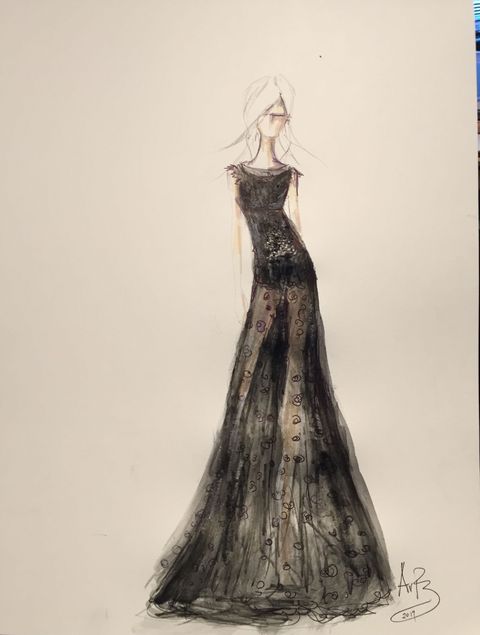 Project Runway All Stars Sketches - Sketches of Golden Globes Dresses