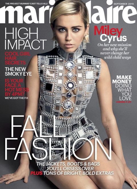 Miley Cyrus Horse Tits - Miley Cyrus Marie Claire September 2015 Cover Interview