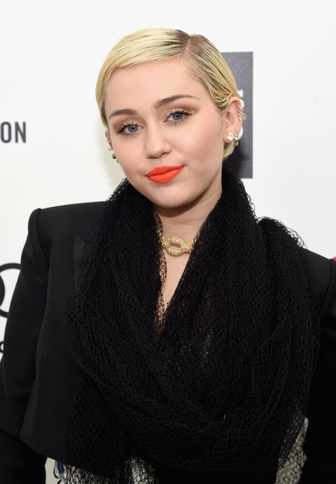 miley cyrus, pictured on red carpet, has been vocal about her sobriety