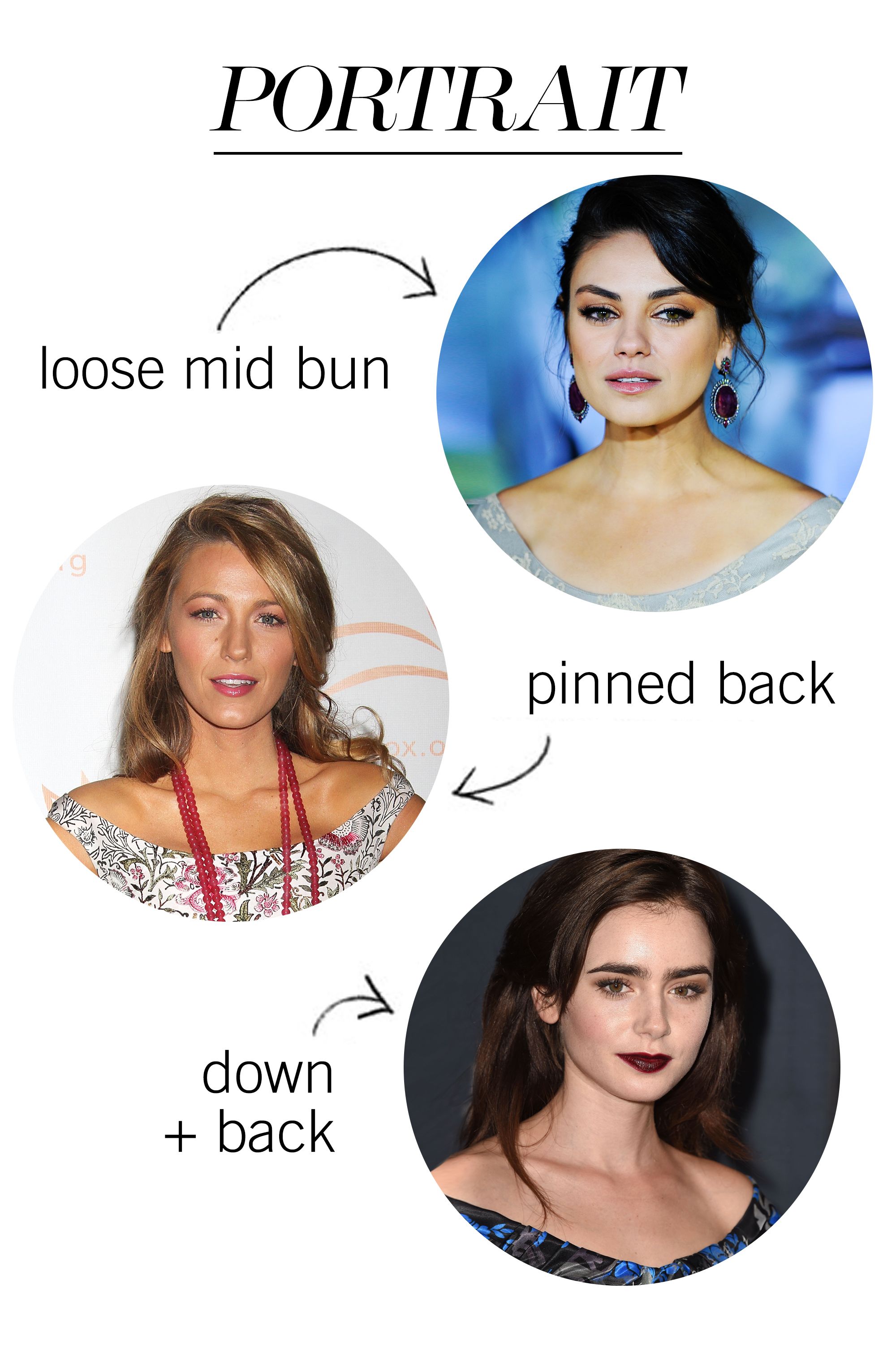 best hairstyle for off shoulder dress