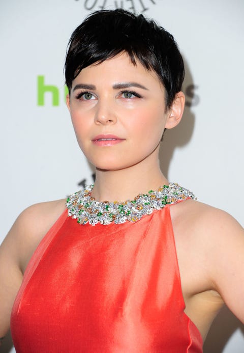 <p>The best part about this style? It keeps all of the attention on your face, as seen here with a glowing Ginnifer Goodwin.</p>