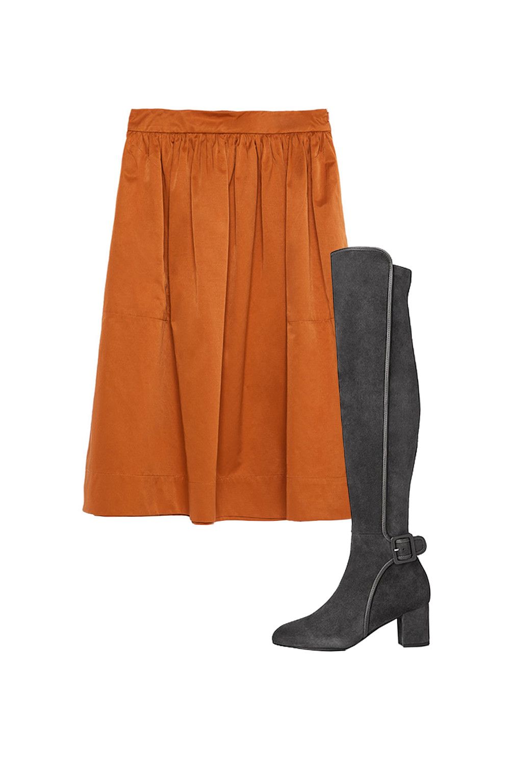 winter skirt with boots