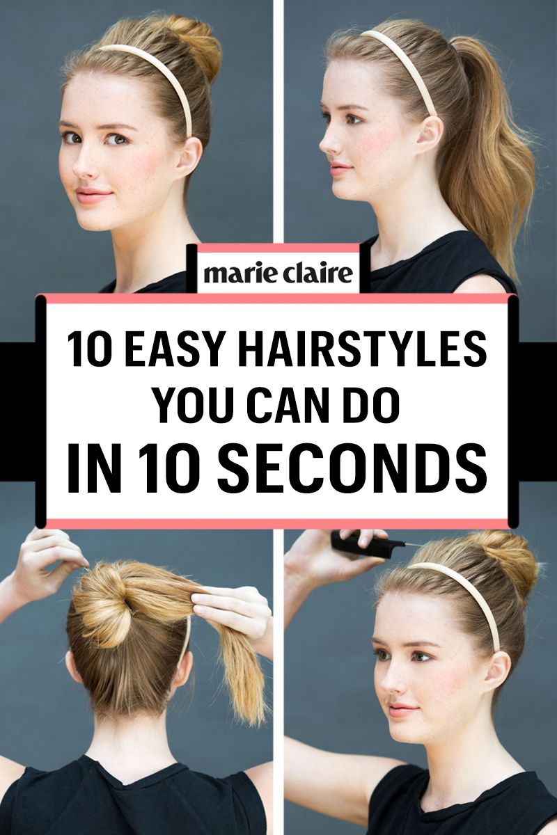 10 Easy Hairstyles You Can Do In 10 Seconds DIY Hairstyles