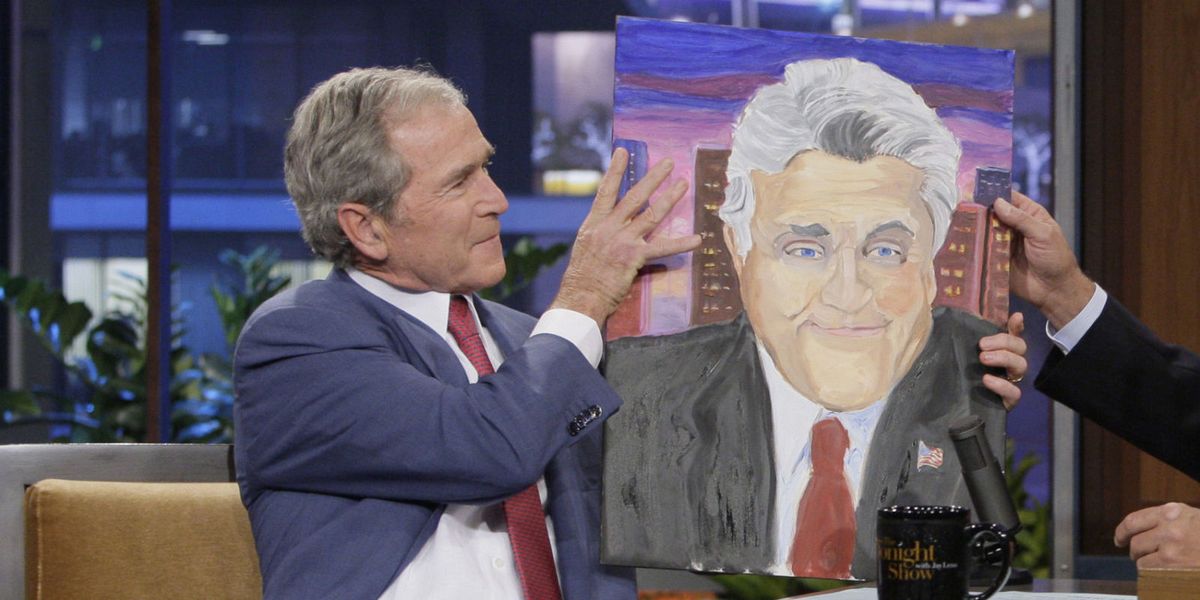 Laura Bush Talks George W. Bush's Paintings on 'The Tonight Show'