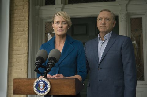 Claire Underwood and Frank Underwood on House of Cards