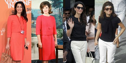 Amal Clooney And Jackie Kennedy Style Fashion Similarities