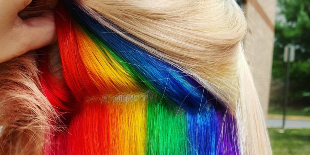 Hidden Rainbow Hair Trend - Rainbow Dye Job Pictures