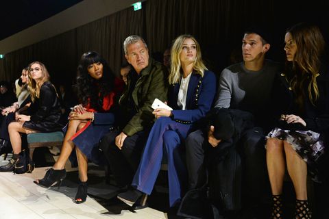 Celebrities Concentrating at Fashion Shows Photos