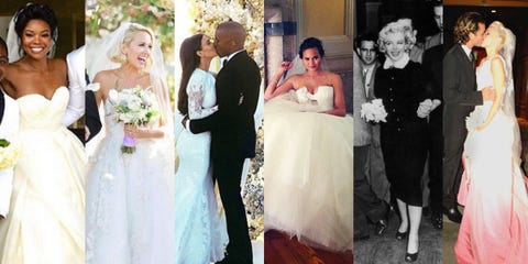 The 47 Best Celebrity Wedding Dresses Gown Ideas From Stars Image